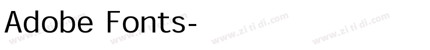 Adobe Fonts字体转换